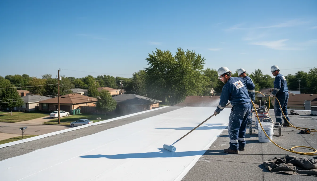 Commercial roof coating in Brookfield, CT near me